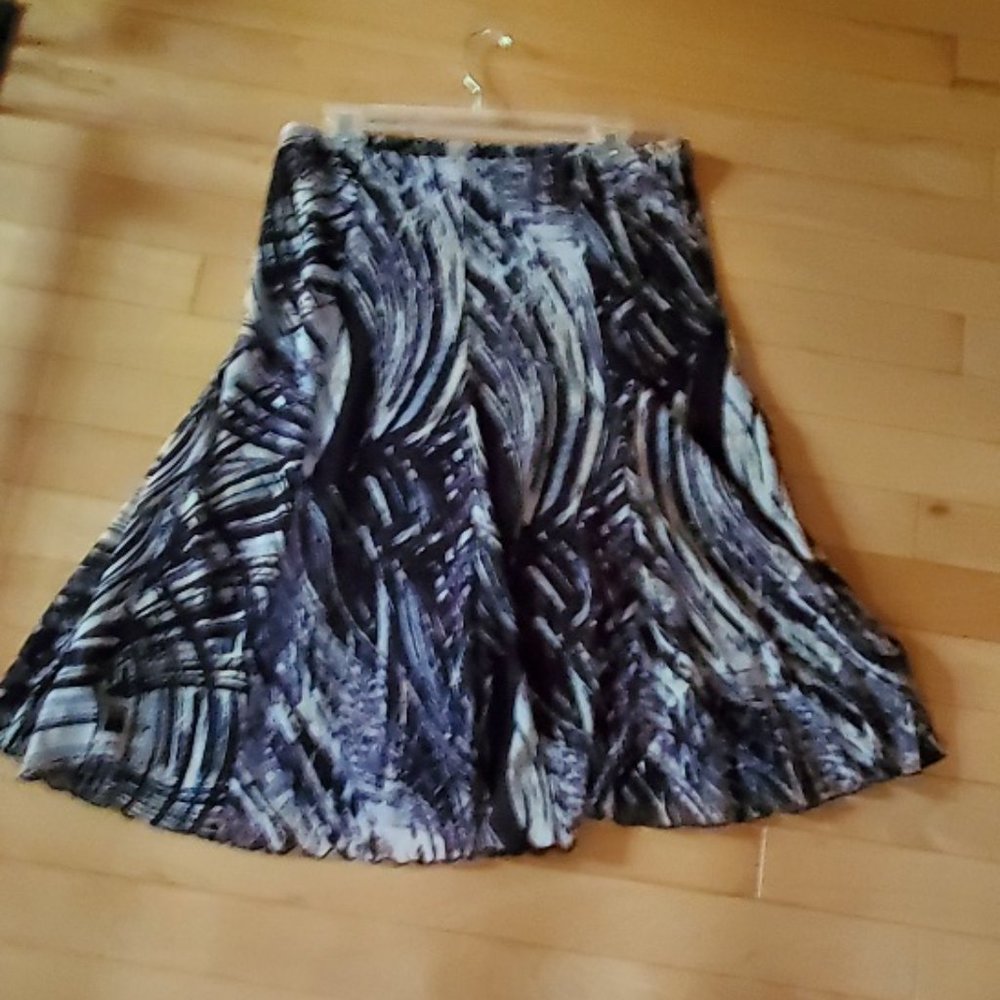 Blue swirl skirt